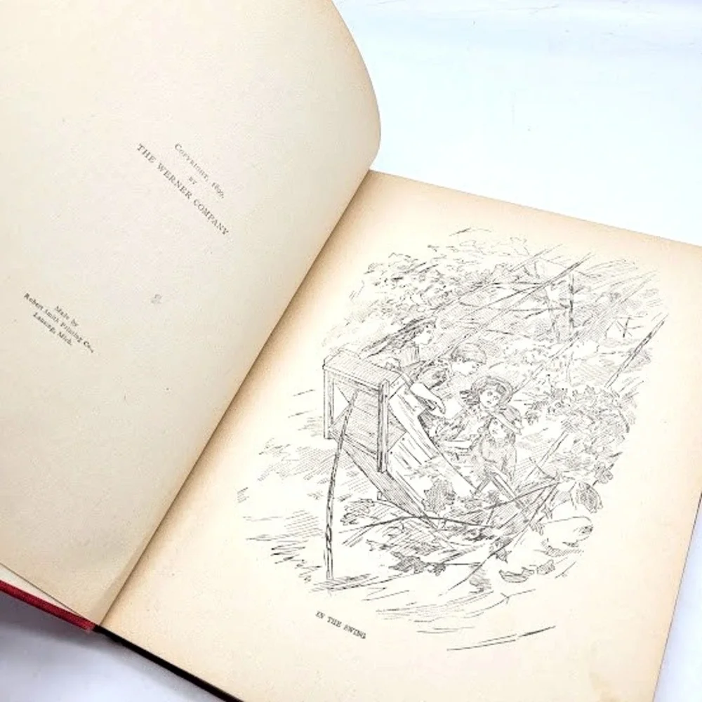 1899 Antique OUR BOYS Book Entertaining Stories Popular Author Estate Collection